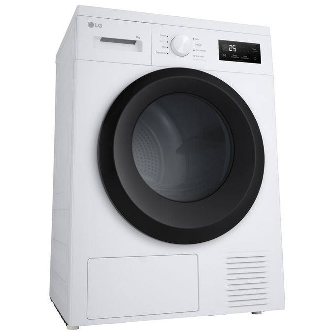 LG RNA1008NWK Asciugatrice Pompa di Calore 8 Kg Classe D 8 Programmi Sensore Asciugatura (85x60x60 cm) colore Bianco