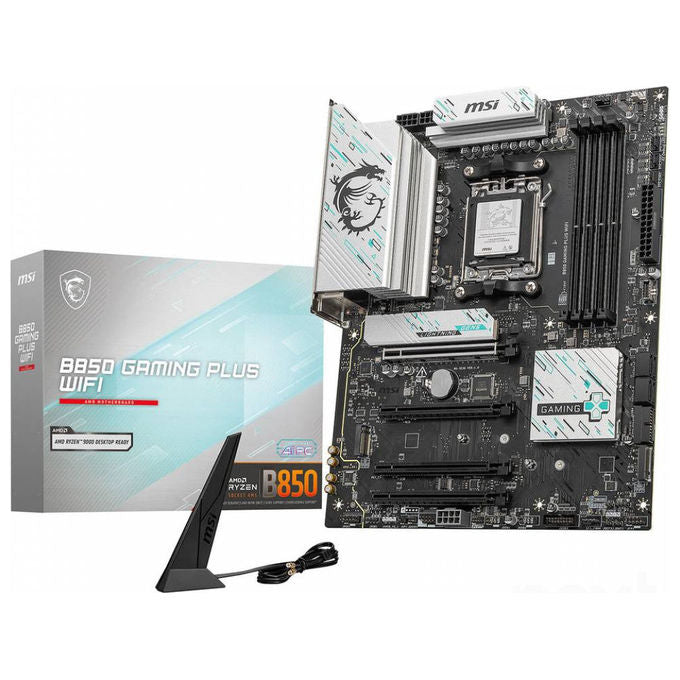 MSI 7E56-001R B850 Gaming Plus WiFi Scheda Madre ATX Socket AM5 DDR5 8200 MT-s PCIe 5.0 x16 M.2 Gen5 Wi-Fi 7 LAN 5G