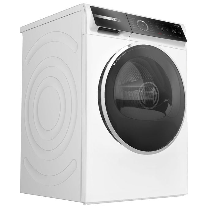 Bosch WRB247C0IT Serie 8 Asciugatrice Pompa di Calore 9 Kg Classe A Condensatore Autopulente Wi-Fi (84.2x59.8x67.5 cm) colore Bianco