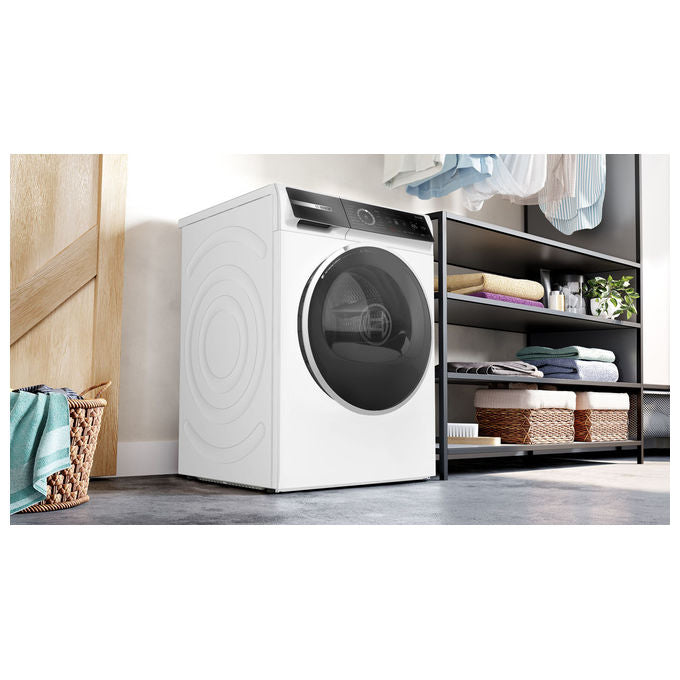 Bosch WRB247C0IT Serie 8 Asciugatrice Pompa di Calore 9 Kg Classe A Condensatore Autopulente Wi-Fi (84.2x59.8x67.5 cm) colore Bianco