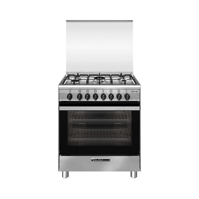 Glem Gas SA765MI6 Specialista Cucina 70 cm 5 Fuochi a Gas Forno Elettrico Ventilato 67 L Classe A (90x70x60 cm) colore Inox