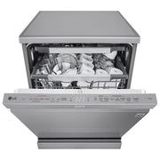 LG DF587HVS Serie 5 Lavastoviglie Libera Installazione 14 coperti Classe A QuadWash TrueSteam Wi-Fi 43 dB (85x60x60 cm) colore Grigio