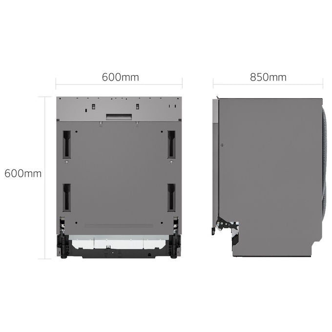LG DF587HVS Serie 5 Lavastoviglie Libera Installazione 14 coperti Classe A QuadWash TrueSteam Wi-Fi 43 dB (85x60x60 cm) colore Grigio