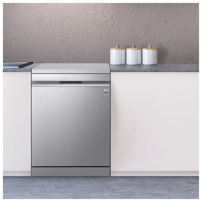 LG DF587HVS Serie 5 Lavastoviglie Libera Installazione 14 coperti Classe A QuadWash TrueSteam Wi-Fi 43 dB (85x60x60 cm) colore Grigio