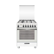 Glem Gas SA664VWH Specialista Cucina a Gas 4 Fuochi Forno a Gas Ventilato 67 L Classe A (90x60x60 cm) colore Bianco