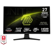 MSI MAG 274CQF Monitor Gaming Curvo 27'' WQHD 2560x1440 180Hz Rapid VA 0.5ms HDR Ready colore Nero