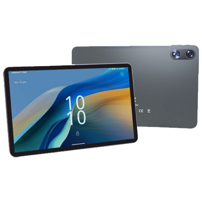 Majestic TAB 922 MAX Tablet 12'' IPS HD Plus 4G Dual SIM Octa Core 128GB RAM 8GB Android 14 GPS colore Grigio