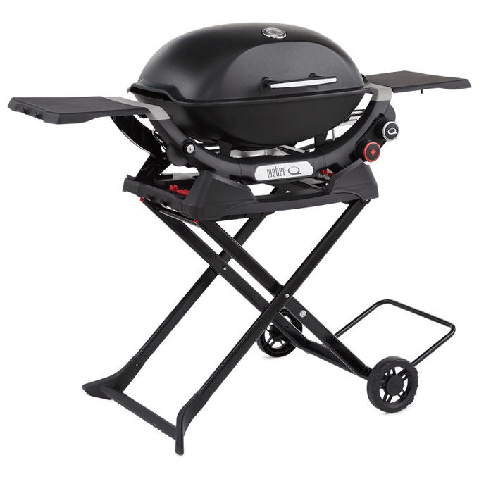 Weber 3400856 Carrello Portatile Barbecue Serie Q Pieghevole 2 Ruote All-Terrain colore Nero
