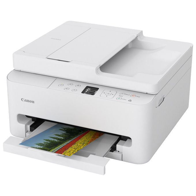 Canon PIXMA TS7550i Stampante Multifunzione Inkjet A4 1200x1200 DPI Wi-Fi Fronte Retro Automatico ADF Display OLED colore Bianco