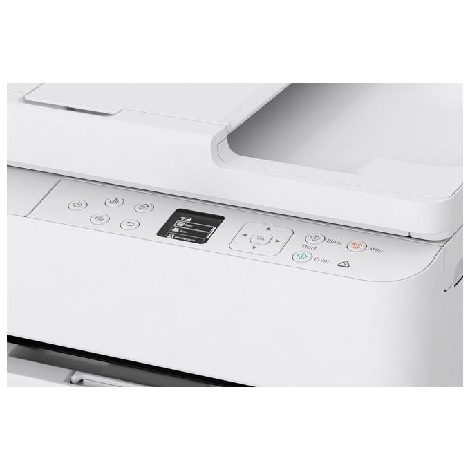 Canon PIXMA TS7550i Stampante Multifunzione Inkjet A4 1200x1200 DPI Wi-Fi Fronte Retro Automatico ADF Display OLED colore Bianco