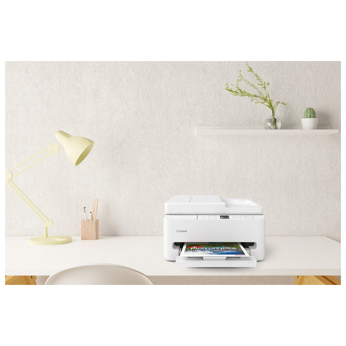 Canon PIXMA TS7550i Stampante Multifunzione Inkjet A4 1200x1200 DPI Wi-Fi Fronte Retro Automatico ADF Display OLED colore Bianco
