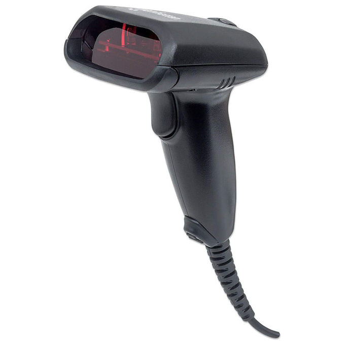 Manhattan 177665 Lettore di Codici a Barre Portatile 1D 2D Laser USB 50 scansioni-s 30 cm colore Nero