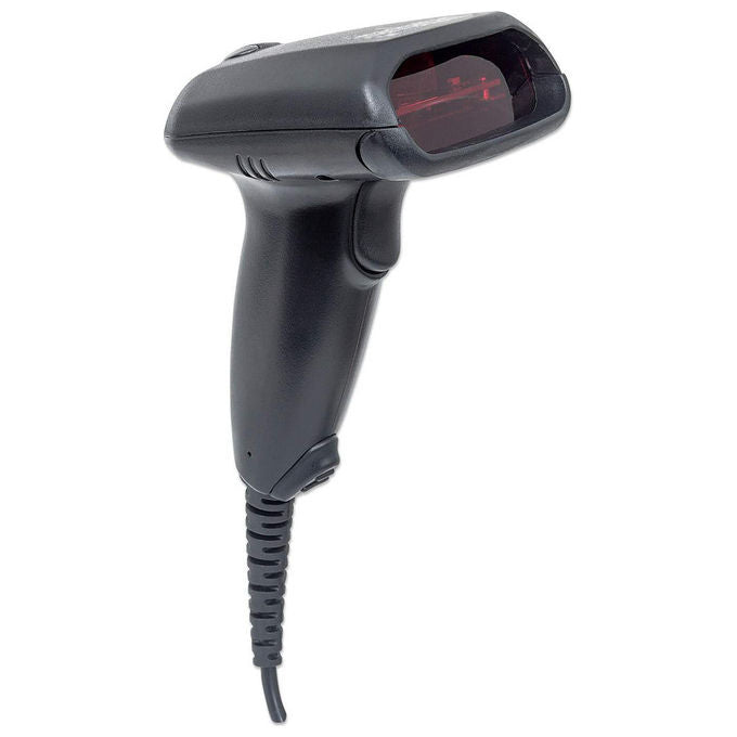 Manhattan 177665 Lettore di Codici a Barre Portatile 1D 2D Laser USB 50 scansioni-s 30 cm colore Nero