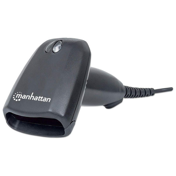 Manhattan 177665 Lettore di Codici a Barre Portatile 1D 2D Laser USB 50 scansioni-s 30 cm colore Nero