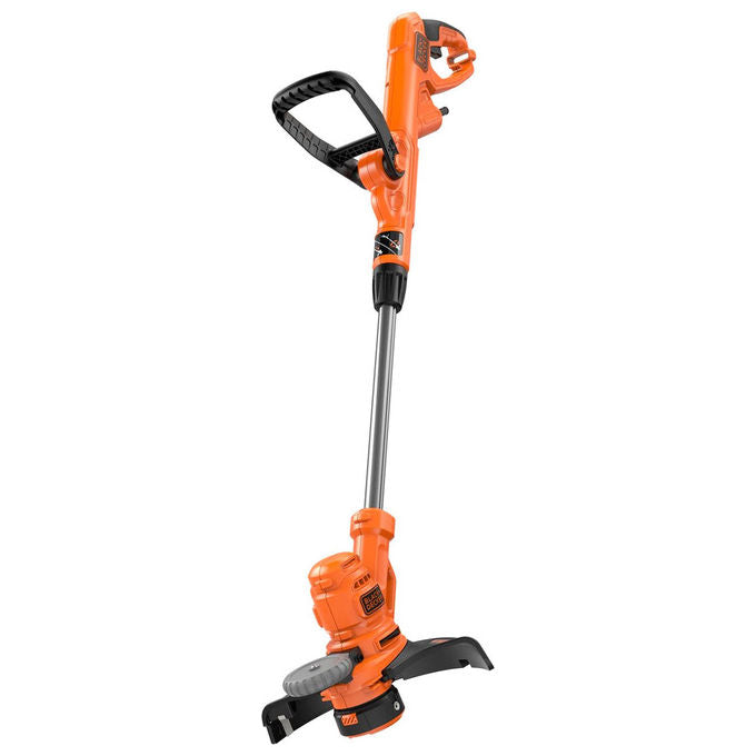 Black+decker BESTA530-QS Tagliabordi Elettrico 550 W 30 cm Asta Telescopica Funzione Bordatura con Ruota colore Nero