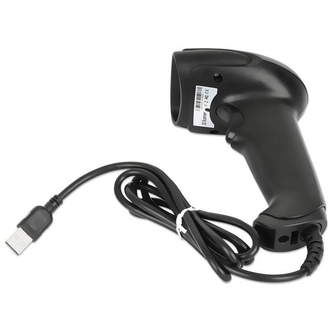 Manhattan 153997 Lettore di Codici a Barre Portatile 1D 2D LED USB Cablato 640x480 Pixel 100 letture-s colore Nero
