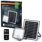 Osram 4099854429415 Endura Flood Split Solar Sensor Faretto LED da Esterno 10W 1400lm 4000K IP65 Telecomando Sensore PIR colore Nero