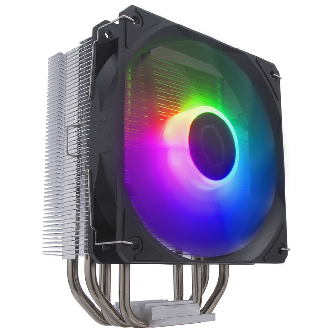 Cooler Master RR-S4NA-17PA-R1 Hyper 212 Spectrum V3 Dissipatore CPU ad Aria 120mm PWM ARGB 4 Heat Pipe AM4 AM5 LGA1851 1700 colore Nero Argento