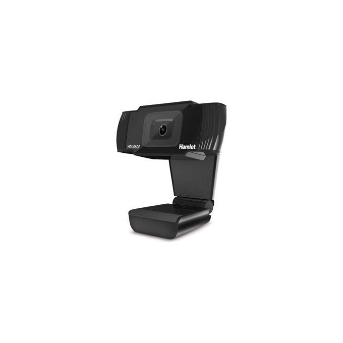 Hamlet HWCAM1080-CX Webcam Full HD 1080p USB-A USB-C Microfono Integrato Plug and Play 30fps colore Nero