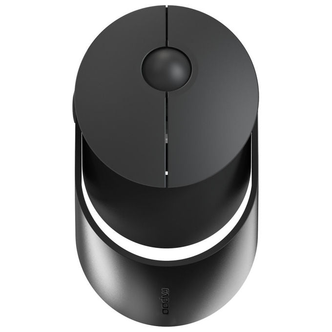 Rapoo 12130 Ralemo Air 1 Mouse Wireless Bluetooth Ottico Silenzioso Multimodale 1600 DPI colore Nero