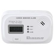 Melchioni MKC-208A Rilevatore di Monossido di Carbonio Sensore Elettrochimico 10-550 PPM Allarme 85 dB Batterie colore Bianco