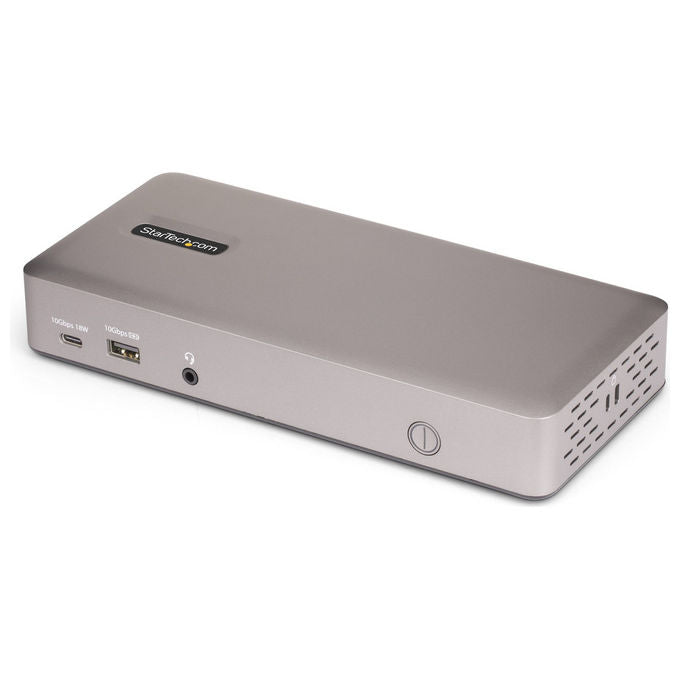 StarTech.com 150UE-USB4DOCKTRIPLE Docking Station USB4 3 Monitor 4K 60Hz HDMI DisplayPort Ethernet 2.5GbE Ricarica 100W colore Grigio