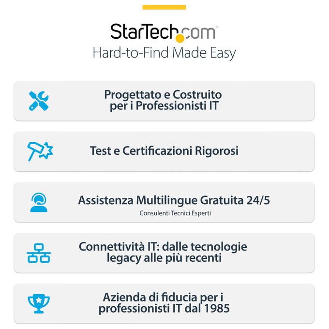 StarTech.com 150UE-USB4DOCKTRIPLE Docking Station USB4 3 Monitor 4K 60Hz HDMI DisplayPort Ethernet 2.5GbE Ricarica 100W colore Grigio