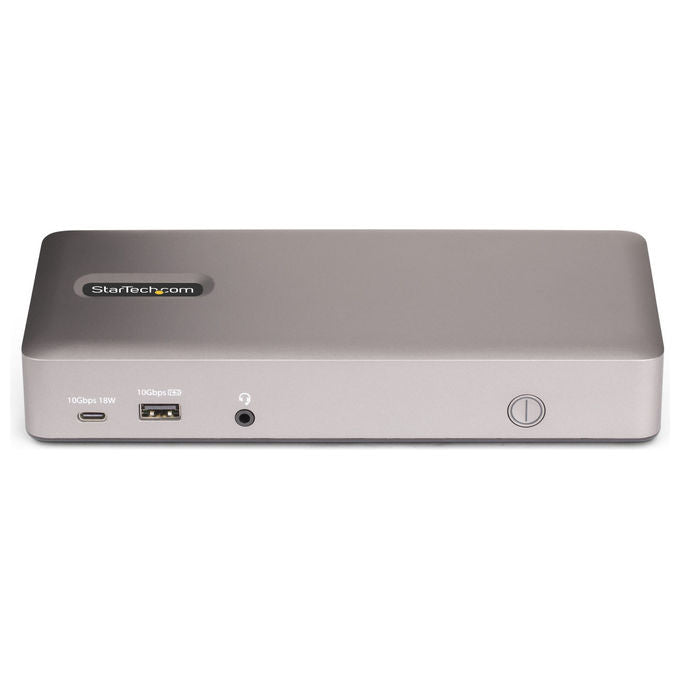 StarTech.com 150UE-USB4DOCKTRIPLE Docking Station USB4 3 Monitor 4K 60Hz HDMI DisplayPort Ethernet 2.5GbE Ricarica 100W colore Grigio
