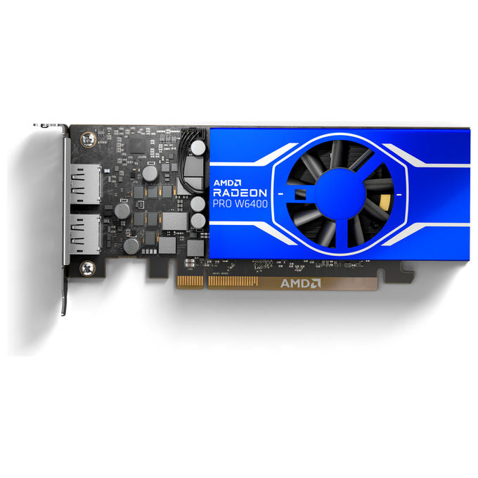 AMD 100-300000262 Radeon PRO W6400 Scheda Video Professionale 4 GB GDDR6 PCI Express x4 4.0 2x DisplayPort colore Nero