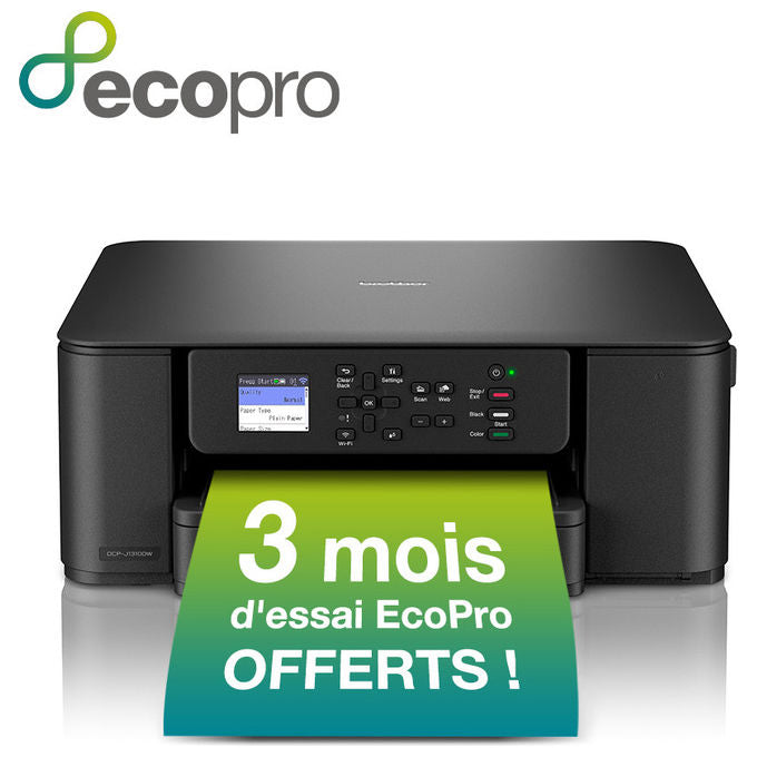 Brother DCP-J1310DW Multifunzione Inkjet A4 3 in 1 Wi-Fi USB Duplex 16 ppm 1200x6000 DPI Cassetto 150 fogli colore Nero