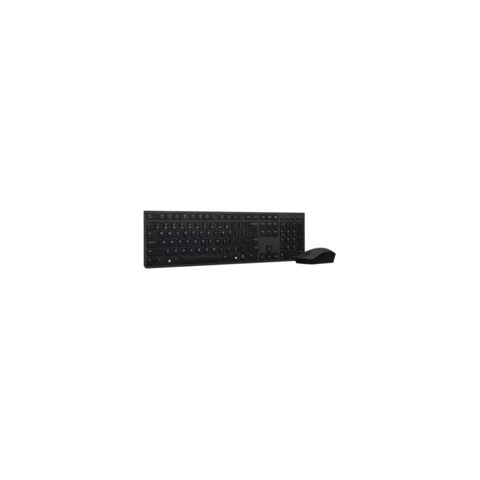 Lenovo 4X31R64334 Professional Kit Tastiera e Mouse Wireless Ricaricabile Tasto Copilot 4000 DPI Multi-dispositivo Layout IT colore Nero