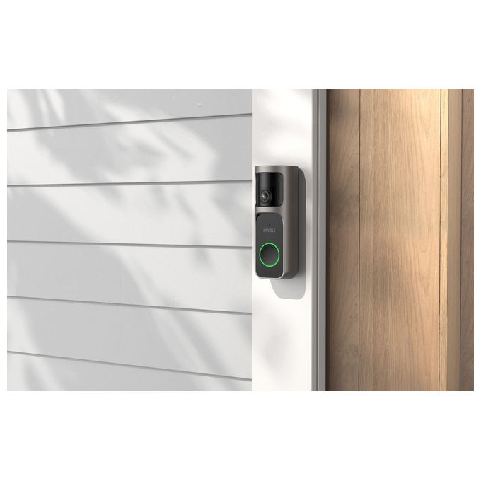 Imou DB-3EP-4M0W-DS3 Doorbell 3S Videocitofono Smart 4MP Fisheye 360° AI Batteria 5000mAh Wi-Fi con Cicalino colore Nero