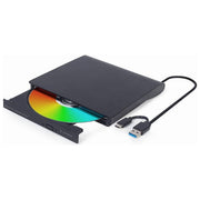 Gembird DVD-USB-03 Masterizzatore DVD±RW Esterno USB Type-C USB 3.1 Gen 1 Plug and Play colore Nero
