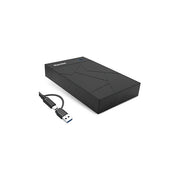 Hamlet HXD3U6G-AC Box Esterno HDD SATA 3.5'' USB 3.2 Gen 1 5 Gbps USB-C USB-A con Alimentatore colore Nero
