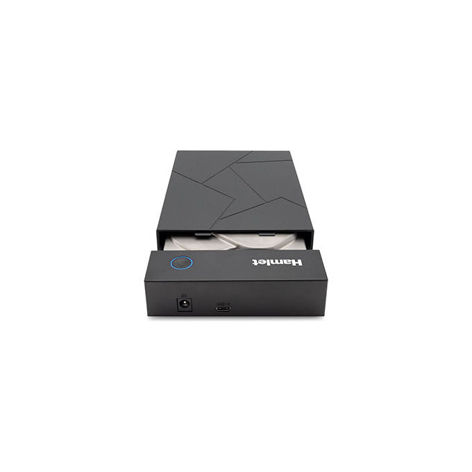 Hamlet HXD3U6G-AC Box Esterno HDD SATA 3.5'' USB 3.2 Gen 1 5 Gbps USB-C USB-A con Alimentatore colore Nero