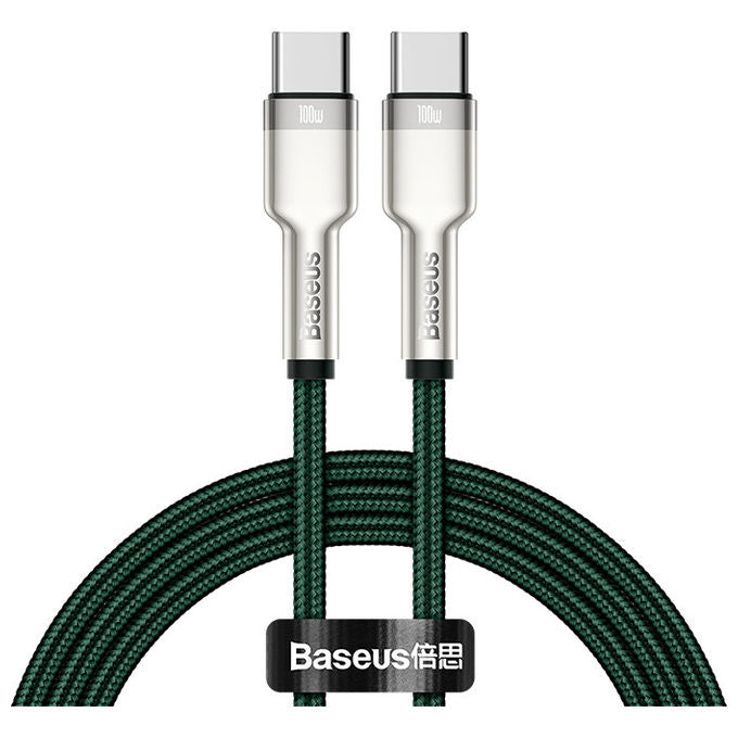 Baseus CATJK-D06 Cafule Series Metal Cavo USB-C USB-C USB 2.0 100W 2 m colore Verde