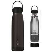 The Steel Bottle TSB.HS.93SH Handle Series Borraccia Termica 900 ml Acciaio Inox Doppia Parete Manico Cannuccia colore Nero