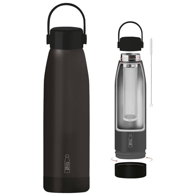 The Steel Bottle TSB.HS.93SH Handle Series Borraccia Termica 900 ml Acciaio Inox Doppia Parete Manico Cannuccia colore Nero