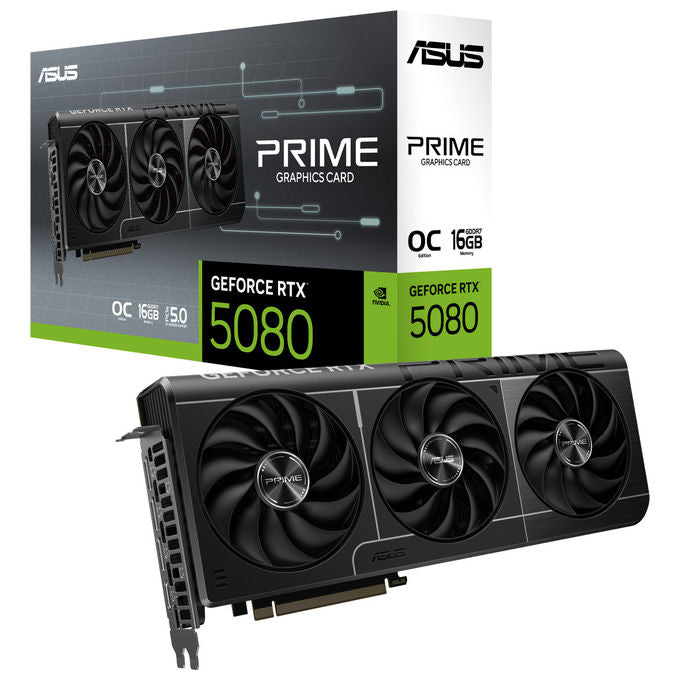 Asus PRIME-RTX5080-O16G Prime Scheda Grafica GeForce RTX 5080 16 GB GDDR7 256 bit PCI Express 5.0 DLSS4 colore Nero