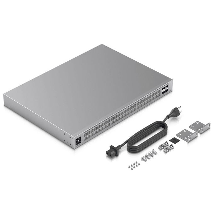 Ubiquiti USW-PRO-MAX-48 UniFi Switch Pro Max 48 Layer 3 32x GbE 16x 2.5G RJ45 4x SFP+ 10G 224 Gbps colore Grigio