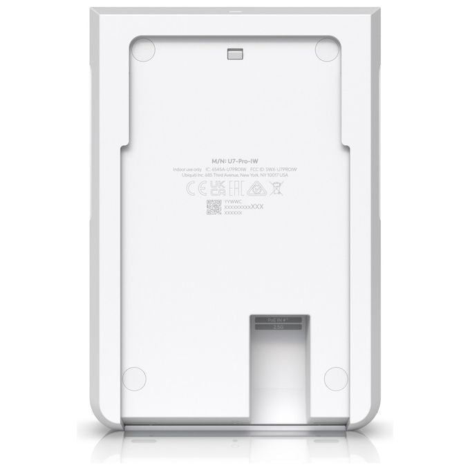 Ubiquiti U7-PRO-WALL UniFi Access Point Wi-Fi 7 Tri-Band 5700 Mbit-s PoE+ 2.5 Gbps colore Bianco