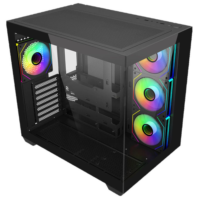 Cooler Master E681-KHNN-S00 Elite 681 Case Midi Tower ATX Dual Chamber 4 Ventole ARGB Vetro Temperato 270° USB-C 20Gbps colore Nero