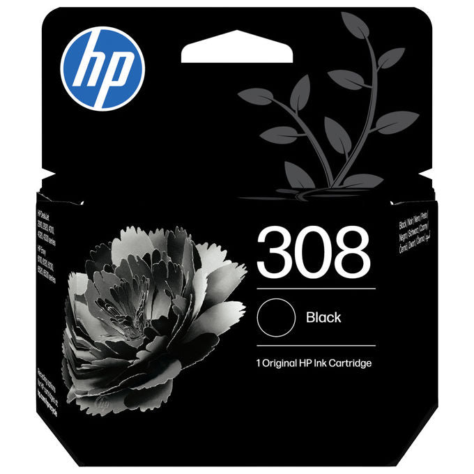 HP 7FP21UE 308 Cartuccia Inchiostro Originale Inkjet Pigmentato Resa 160 Pagine colore Nero