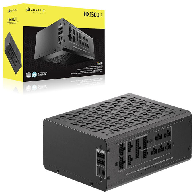Corsair HX1500I SHIFT iCUE LINK Alimentatore ATX Modulare 1500W 80 PLUS Platinum ATX 3.1 PCIe 5.x colore Nero