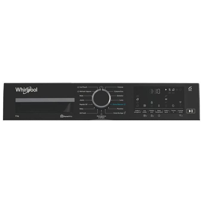 Whirlpool C WD 96M GBS IT Asciugatrice Pompa di Calore 9 Kg Classe A Wi-Fi 6° Senso 15 Programmi (85x60x67 cm) colore Manhattan Grey