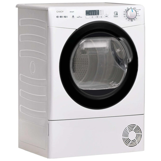 Candy CS EH8N1LBE-S SMART Asciugatrice Pompa di Calore 8 Kg Classe E 15 Programmi NFC Partenza Ritardata 9h (85x60x61 cm) colore Bianco