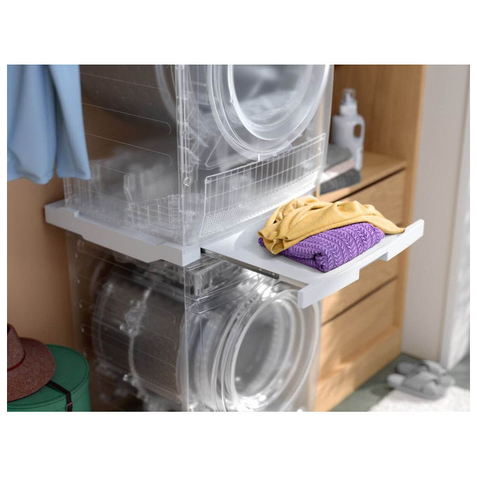 Electrolux E1WYHSK2 Kit di Sovrapposizione Lavatrice Asciugatrice con Ripiano Estraibile colore Bianco