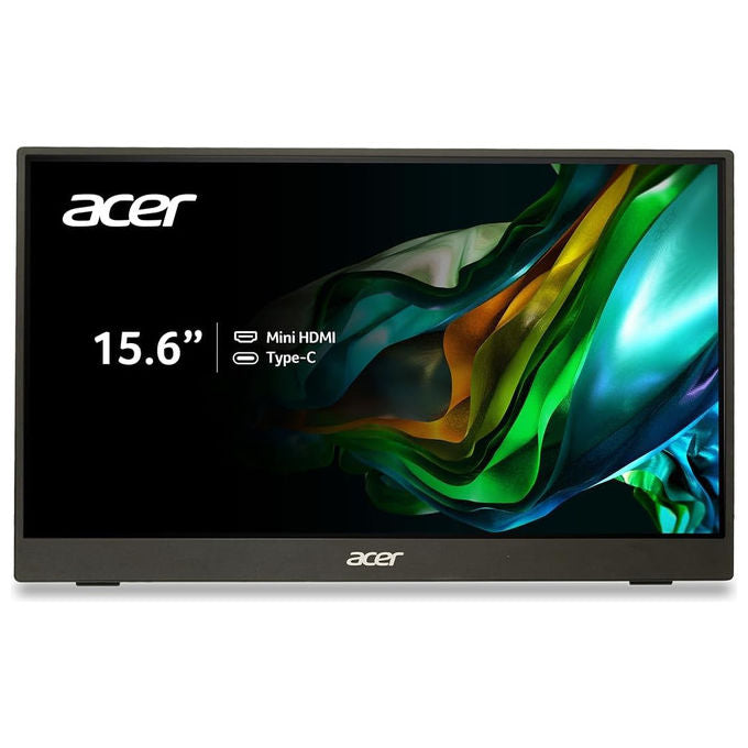 Acer PM161QB1BMIUUX Monitor Portatile 15.6'' Full HD IPS AMD FreeSync 2x USB-C HDMI Altoparlanti colore Nero