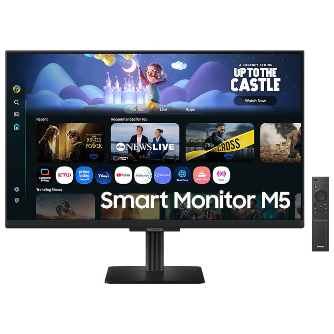 Samsung LS27FM500EUXEN Smart Monitor M5 27'' IPS Full HD 1920x1080 60Hz Gaming Hub Wi-Fi Bluetooth HDMI colore Nero