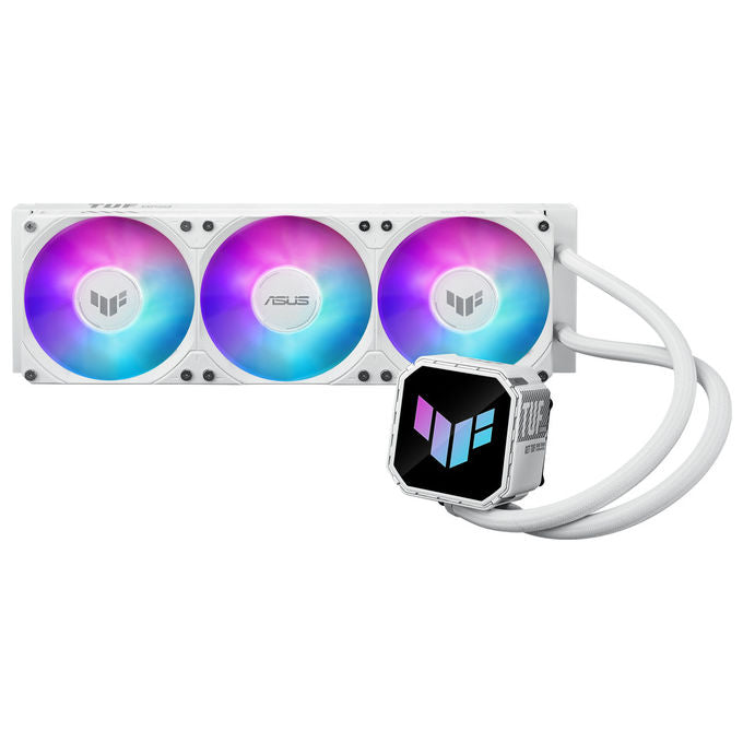 Asus 90RC0192-B0EAY0 TUF Gaming LC III Raffreddatore Liquido AIO 360mm ARGB 3 Ventole 37.4 dB Socket AM4 AM5 LGA1700 LGA1851 colore Bianco